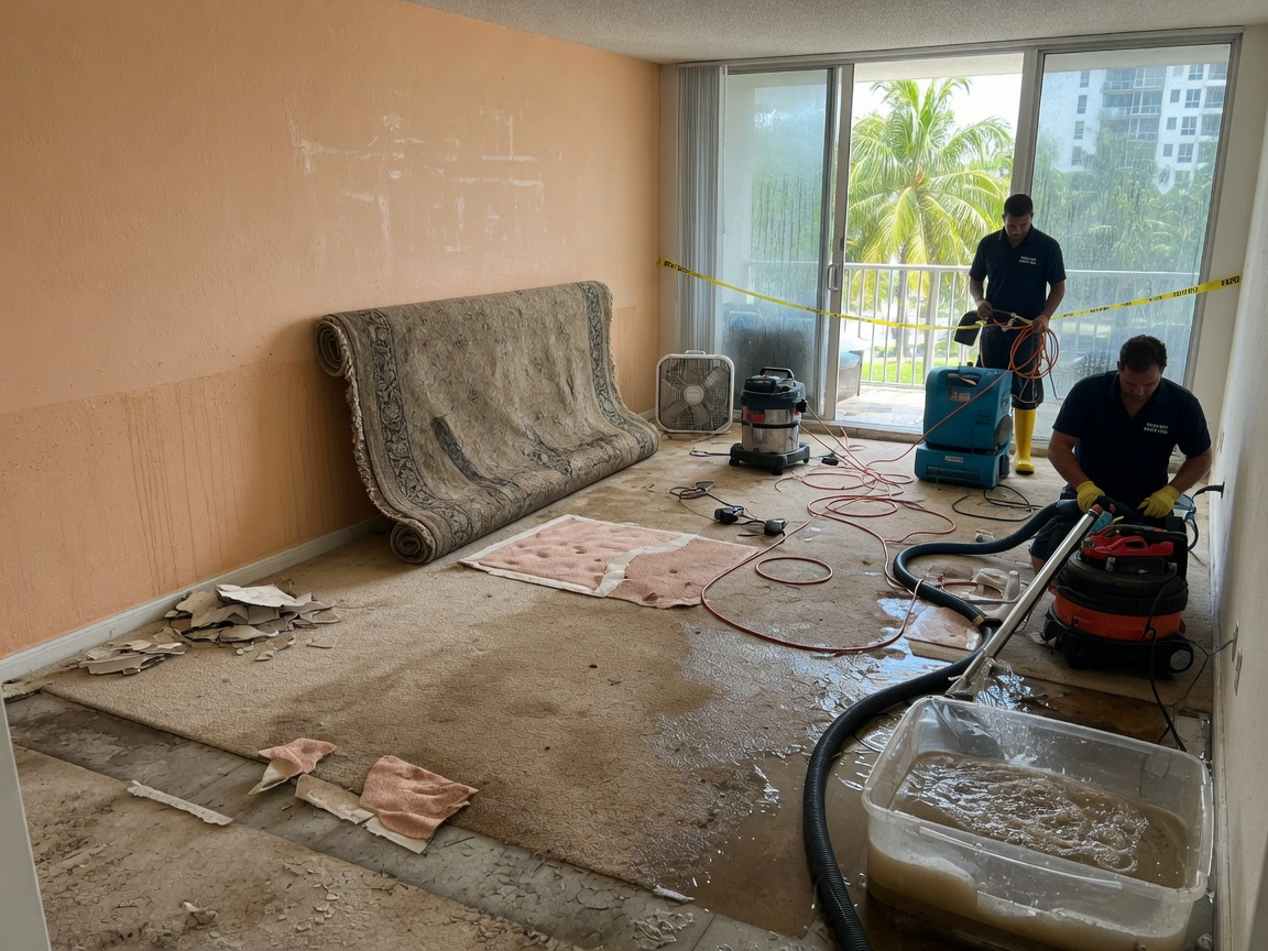 water damage restoration in North Miami